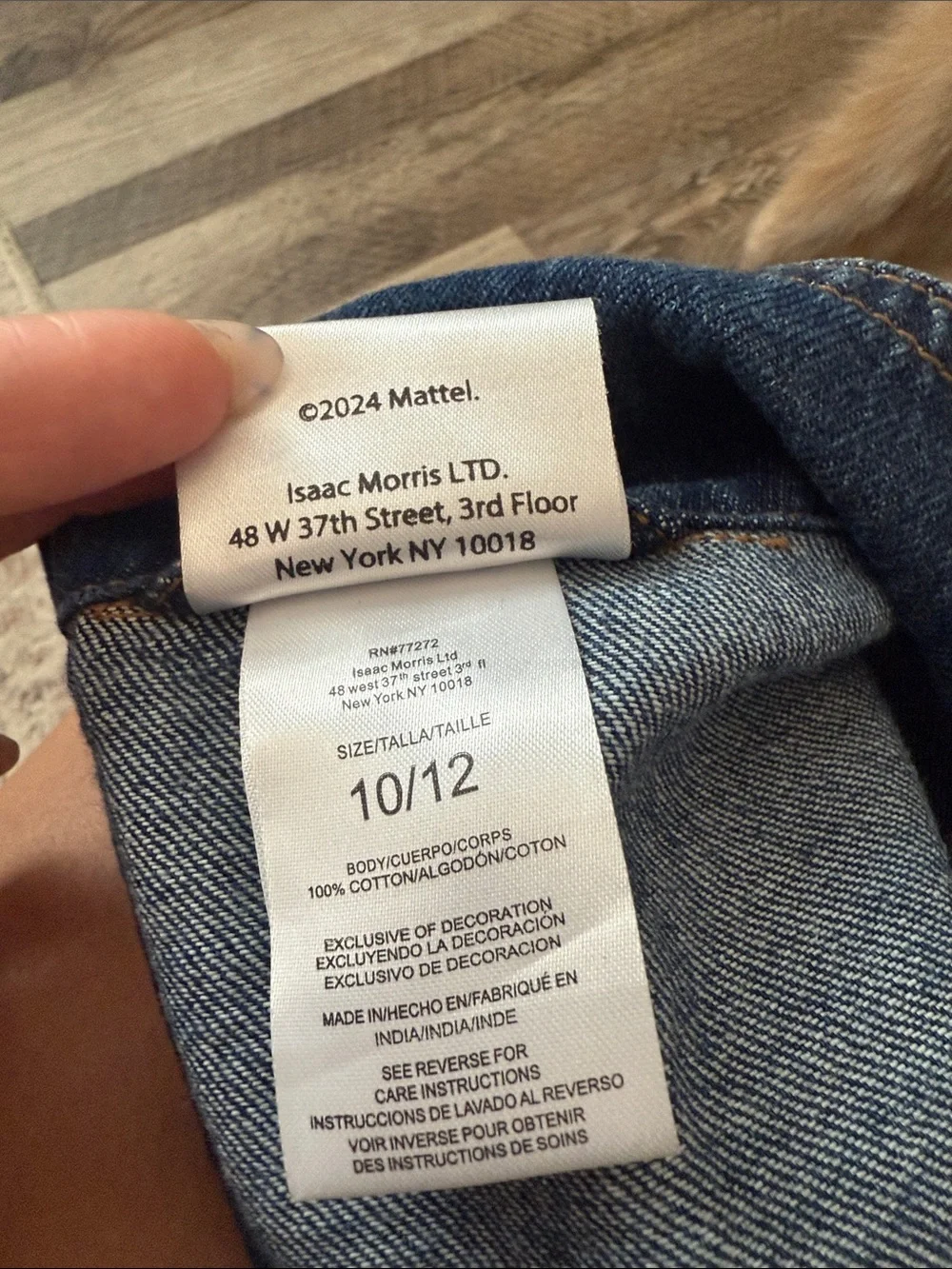 Barbie Jean Jacket size girls 10/12